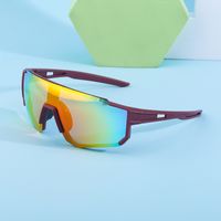 Fashion Colorful Riding Ladies One Piece Lens Sports Sunglasses Men Wholesale main image 2