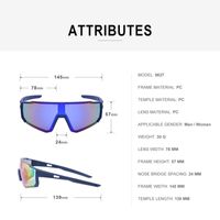 Fashion Colorful Riding Ladies One Piece Lens Sports Sunglasses Men Wholesale main image 4