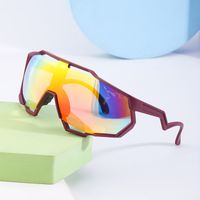 Colorful Bicycle Men's One-piece Lenses Sports Sunglasses Men's Shades main image 3