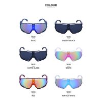Colorful Bicycle Men's One-piece Lenses Sports Sunglasses Men's Shades main image 5