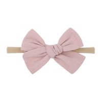 New Children's Hair Accessories 20 Colors Simple Bow Hairband sku image 3