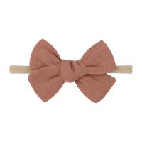 New Children's Hair Accessories 20 Colors Simple Bow Hairband sku image 12