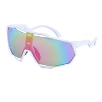 Colorful Bicycle Men's One-piece Lenses Sports Sunglasses Men's Shades sku image 8