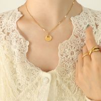 Fashion Niche Wild Necklace Lucky Cloud Clavicle Necklace Hammer Flat Chain Nihaojewelry sku image 2