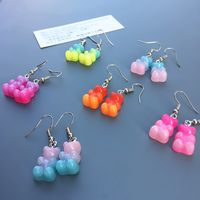 Cute And Interesting Two-color Gummy Bear Earrings Female main image 1