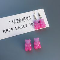 Cute And Interesting Two-color Gummy Bear Earrings Female main image 4