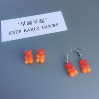 Cute And Interesting Two-color Gummy Bear Earrings Female main image 5