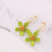 Fashion Cute Butterfly Shape Flower Drop Earrings main image 4