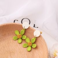 Fashion Cute Butterfly Shape Flower Drop Earrings main image 5