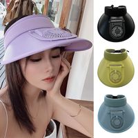 Women's Summer Outdoor Uv Protection Usb Charging Empty Top Sun Hat main image 1