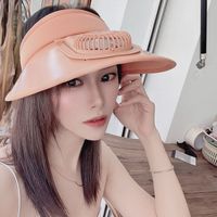 Women's Summer Outdoor Uv Protection Usb Charging Empty Top Sun Hat main image 4
