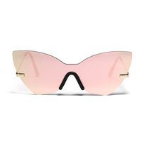 Fashion Frameless Colorful Funny Cute Pink Sunglasses Wholesale main image 5