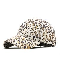 Modische Bronzing-leoparden-print-hirschleder-fleece-baseballmütze main image 3