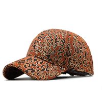 Modische Bronzing-leoparden-print-hirschleder-fleece-baseballmütze main image 4