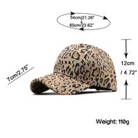Modische Bronzing-leoparden-print-hirschleder-fleece-baseballmütze main image 6