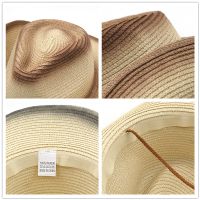 New Western Cowboy Straw Hat Outdoor Sports Mountaineering Top Hat Foldable Hat main image 6