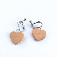 Cream Sandwich Biscuits Creative Bear Gingerbread Man Earrings sku image 13