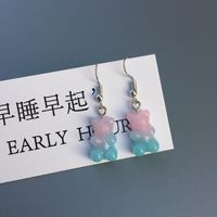 Cute And Interesting Two-color Gummy Bear Earrings Female sku image 6