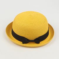 Nouveau Chapeau De Paille À Nœud Dôme Mignon De Curling Pour Femmes sku image 8