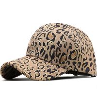 Modische Bronzing-leoparden-print-hirschleder-fleece-baseballmütze sku image 1