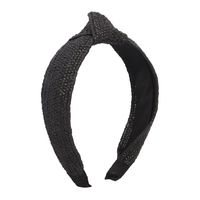 Simple Fabric Braided Wide-brimmed Knotted Headband Female sku image 1
