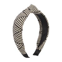 Simple Fabric Braided Wide-brimmed Knotted Headband Female sku image 3