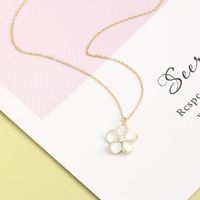 Simple And Classic 925 Sterling Silver Set With Zirconium Flower Necklace main image 1