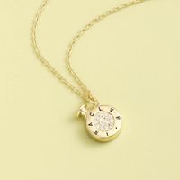 Simple And Classic Zirconium Perfume Bottle S925 Sterling Silver Necklace sku image 1