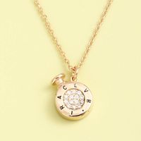 Simple And Classic Zirconium Perfume Bottle S925 Sterling Silver Necklace sku image 3