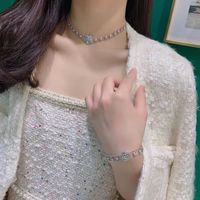 New Camellia Short Collarbone Chain Chinese Style Necklace main image 1