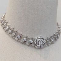 New Camellia Short Collarbone Chain Chinese Style Necklace main image 3
