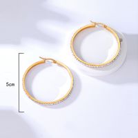 2022 Fashion Copper 18k Gold Plated Large Circle Earrings main image 5