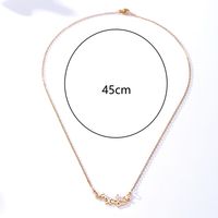 2022 Fashion Copper 18k Gold-plated Butterfly-shaped Necklace main image 5