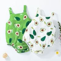 Cute Summer New Triangle Romper Fruit Print Baby Sleeveless Jumpsuit main image 2