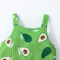 Cute Summer New Triangle Romper Fruit Print Baby Sleeveless Jumpsuit main image 5
