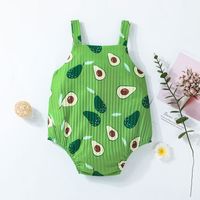 Cute Summer New Triangle Romper Fruit Print Baby Sleeveless Jumpsuit main image 6
