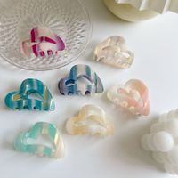 Jewelry Heart-shaped Acetic Acid Grab Clip Gradient Hollow Clip Accessories main image 1