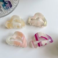 Jewelry Heart-shaped Acetic Acid Grab Clip Gradient Hollow Clip Accessories main image 4
