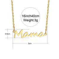 Mama Alloy Letter Alloy Necklace Mother's Day Series Women's Jewelry main image 6