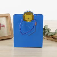 Cartoon Gift Children&#39;s Favorite Gift Bag Small Lion Portable White Cardboard Bag Large, Medium And Small Can Be Customized main image 3