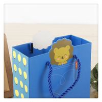 Cartoon Gift Children&#39;s Favorite Gift Bag Small Lion Portable White Cardboard Bag Large, Medium And Small Can Be Customized main image 5