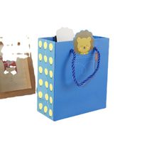 Cartoon Gift Children&#39;s Favorite Gift Bag Small Lion Portable White Cardboard Bag Large, Medium And Small Can Be Customized main image 6