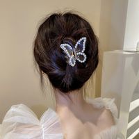 Pince À Cheveux Papillon Perle De Mode Coiffure Féminine main image 3