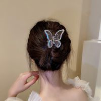 Pince À Cheveux Papillon Perle De Mode Coiffure Féminine main image 4