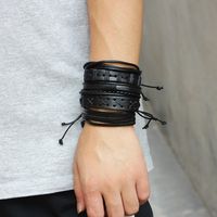 Fashion Five-piece Leather Bracelet Men's Jewelry Wholesale main image 4