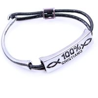 Fashion Leather Strap Alloy Accessories Jewelry Bracelet main image 4