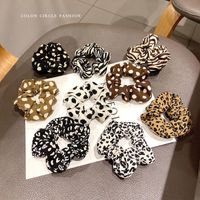 Autumn And Winter New Milk Tea Color Hair Rope Leather Accessories main image 1