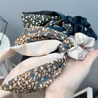New Long Streamer Flower Bow Hair Ring Color Matching main image 5