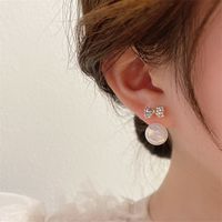2022 New Pearl Colorful Bow Pendant Earrings main image 4