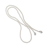 Fashion Geometric Multi-layered Pearl Knotted Long Necklace Wholesale main image 6
